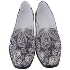 Flowers mandala Women s Classic Loafer Heels