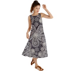 Flowers mandala Summer Maxi Dress