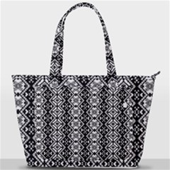 Black And White-3 Back Pocket Shoulder Bag 