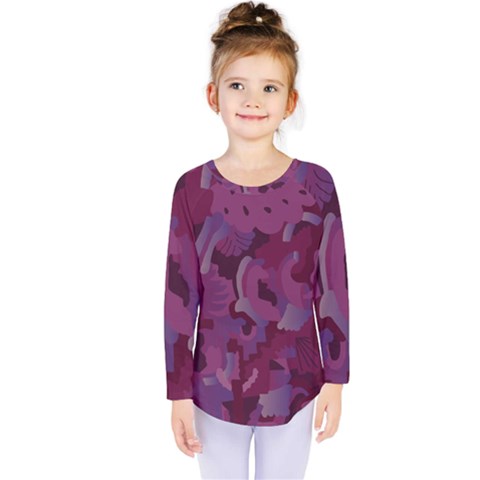 Pattern Warhola Kids  Long Sleeve Tee by Sudhe