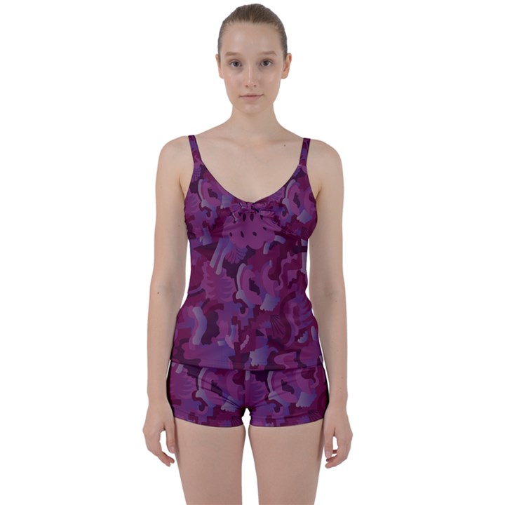 Pattern Warhola Tie Front Two Piece Tankini