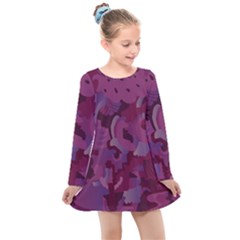 Pattern Warhola Kids  Long Sleeve Dress