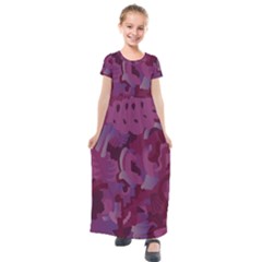 Pattern Warhola Kids  Short Sleeve Maxi Dress by Sudhe