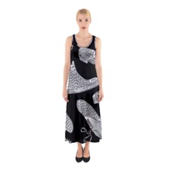 Pattern Shiny Shoes Sleeveless Maxi Dress by Sudhe