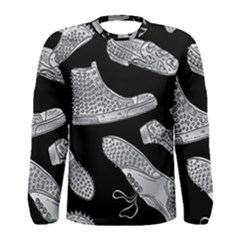 Pattern Shiny Shoes Men s Long Sleeve Tee by Sudhe