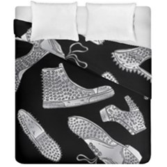 Pattern Shiny Shoes Duvet Cover Double Side (california King Size) by Sudhe