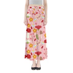 Floral Surface Pattern Design Full Length Maxi Skirt by Sudhe