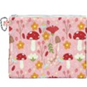 Floral Surface Pattern Design Canvas Cosmetic Bag (XXXL) View1