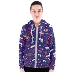 Pattern Burton Galmour Women s Zipper Hoodie by Sudhe