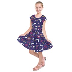 Pattern Burton Galmour Kids  Short Sleeve Dress by Sudhe