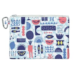 Vector Illustrated Pattern Design Canvas Cosmetic Bag (xl) by Sudhe