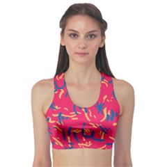 Pattern Booty Faces Sports Bra by Sudhe