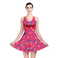 Pattern Booty Faces Reversible Skater Dress by Sudhe