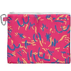 Pattern Booty Faces Canvas Cosmetic Bag (xxxl) by Sudhe