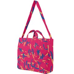 Pattern Booty Faces Square Shoulder Tote Bag by Sudhe