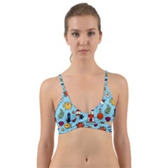 Surface Pattern Design Wrap Around Bikini Top by Sudhe