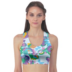 Pattern Hotdogtrap Sports Bra by Sudhe