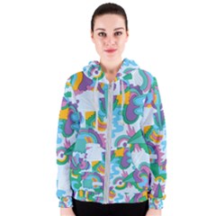 Pattern Hotdogtrap Women s Zipper Hoodie by Sudhe