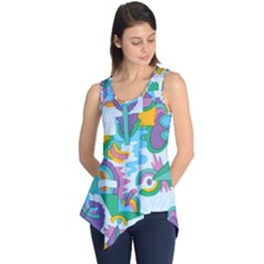 Pattern Hotdogtrap Sleeveless Tunic by Sudhe