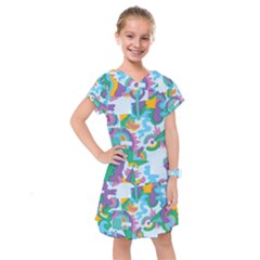 Pattern Hotdogtrap Kids  Drop Waist Dress