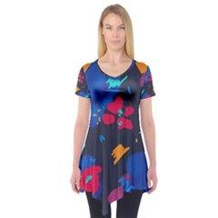 Patterns Rosebuds Short Sleeve Tunic 