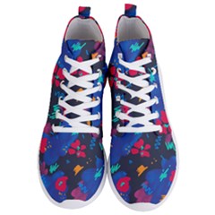 Patterns Rosebuds Men s Lightweight High Top Sneakers by Sudhe