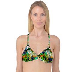 Artistic Nature Painting Reversible Tri Bikini Top by Sudhe