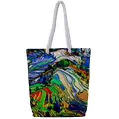 Artistic Nature Painting Full Print Rope Handle Tote (small) by Sudhe