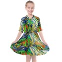 Artistic Nature Painting Kids  All Frills Chiffon Dress View1