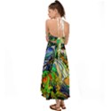 Artistic Nature Painting Halter Tie Back Dress  View2