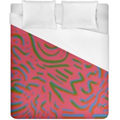 Pattern Saying Wavy Duvet Cover (california King Size) by Sudhe