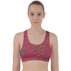 Pattern Saying Wavy Back Weave Sports Bra by Sudhe