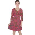 Pattern Saying Wavy Ruffle Dress View1