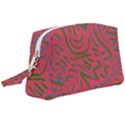 Pattern Saying Wavy Wristlet Pouch Bag (Large) View1