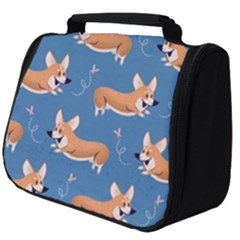 Corgi Patterns Full Print Travel Pouch (big) by Sudhe