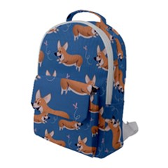 Corgi Patterns Flap Pocket Backpack (large) by Sudhe