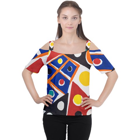 Pattern And Decoration Revisited At The East Side Galleries Cutout Shoulder Tee by Sudhe