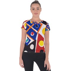 Pattern And Decoration Revisited At The East Side Galleries Short Sleeve Sports Top  by Sudhe