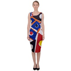 Pattern And Decoration Revisited At The East Side Galleries Sleeveless Pencil Dress by Sudhe