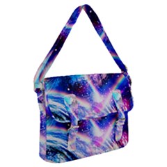 Crystal Wave Pattern Design Buckle Messenger Bag by Sudhe