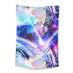 Crystal Wave Pattern Design Small Tapestry by Sudhe