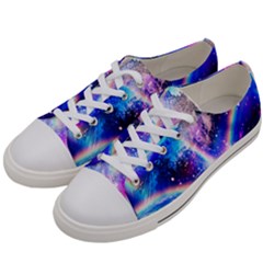 Crystal Wave Pattern Design Women s Low Top Canvas Sneakers by Sudhe