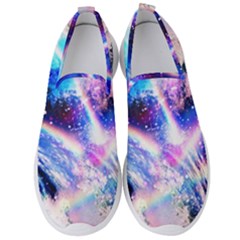 Crystal Wave Pattern Design Men s Slip On Sneakers by Sudhe