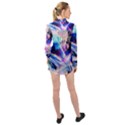 Crystal Wave Pattern Design Long Sleeve Chiffon Shirt View2