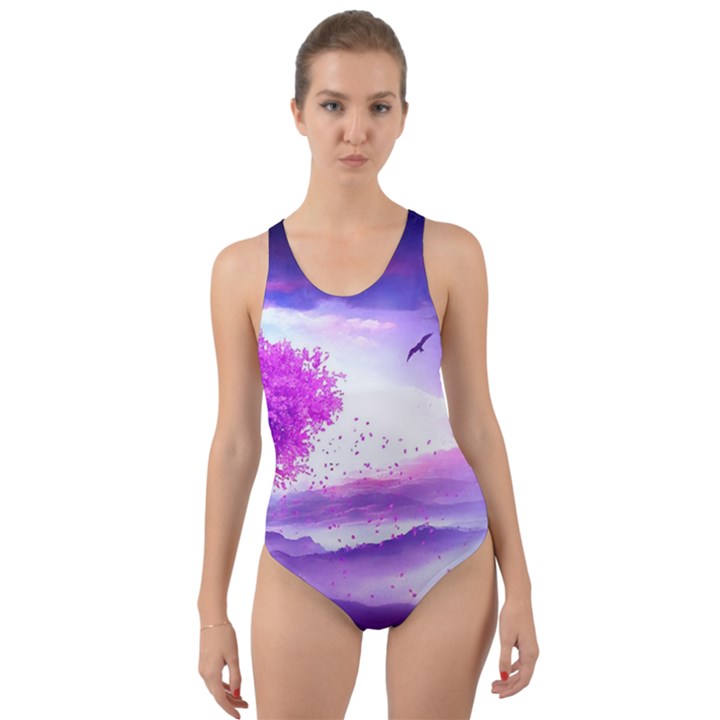 Fantasy World Cut-Out Back One Piece Swimsuit