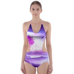 Fantasy World Cut-out One Piece Swimsuit by Sudhe