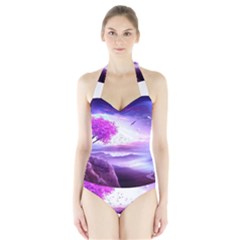 Fantasy World Halter Swimsuit by Sudhe