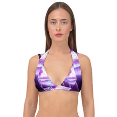 Fantasy World Double Strap Halter Bikini Top by Sudhe