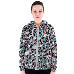 Illustration Abstract Pattern Women s Zipper Hoodie by Sudhe