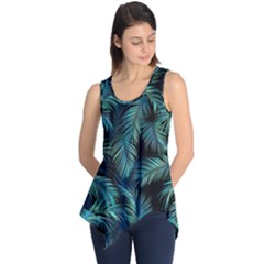 Palms Pattern Design Sleeveless Tunic by Sudhe